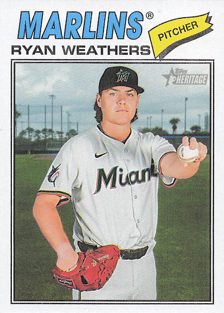 2026 Topps Heritage Baseball Ryan Weathers #307