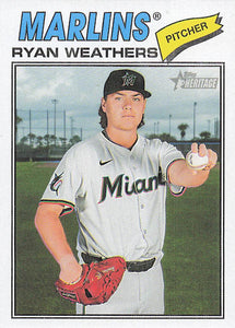 2026 Topps Heritage Baseball Ryan Weathers #307