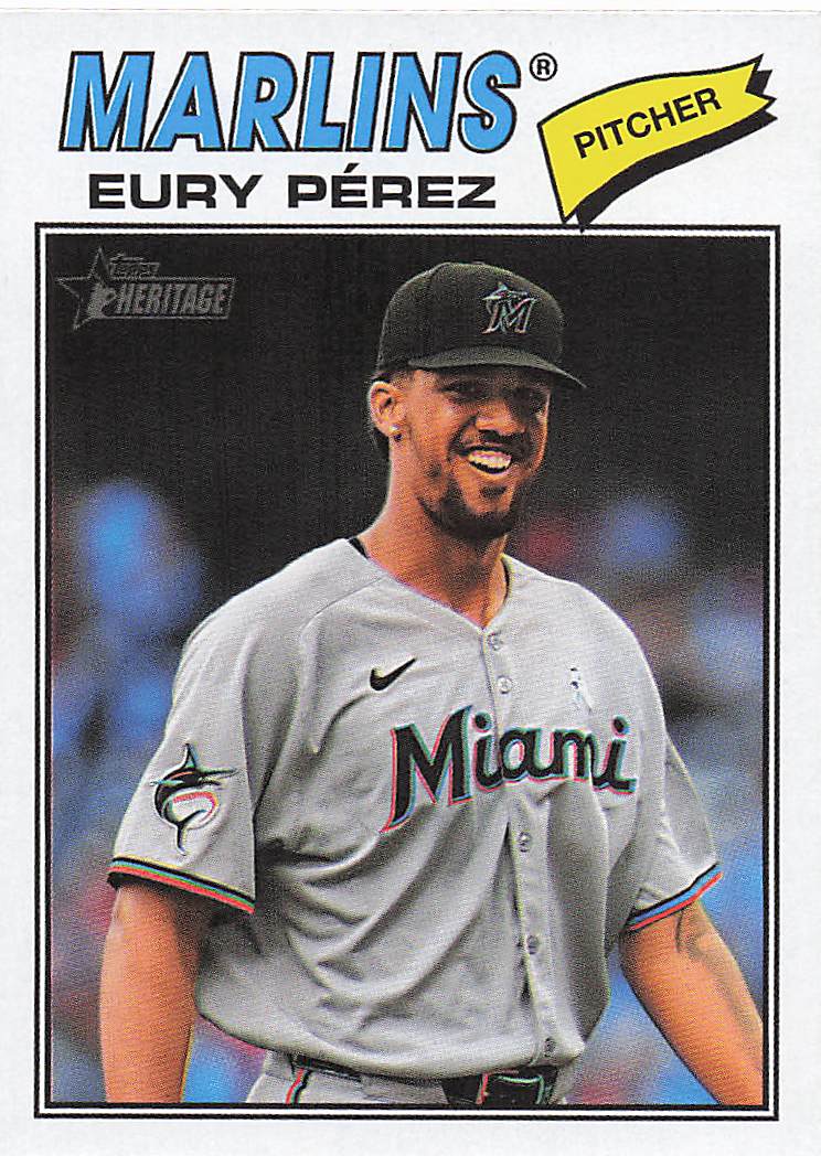 2026 Topps Heritage Baseball Eury Pérez #18