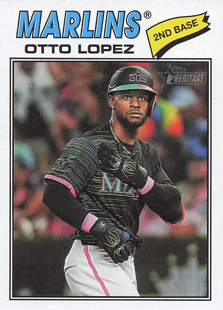 2026 Topps Heritage Baseball Otto Lopez #345