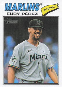2026 Topps Heritage Baseball Eury Pérez #18