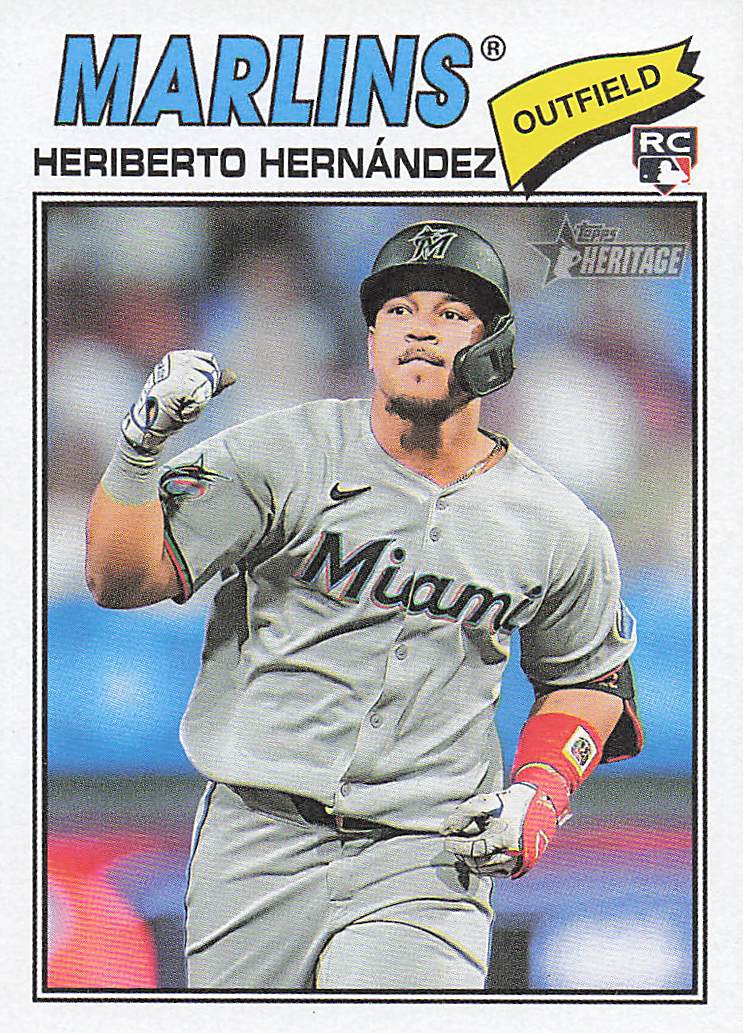 2026 Topps Heritage Baseball Heriberto Hernández #323 Rookie