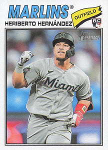 2026 Topps Heritage Baseball Heriberto Hernández #323 Rookie