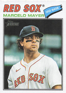 2026 Topps Heritage Baseball Marcelo Mayer #356