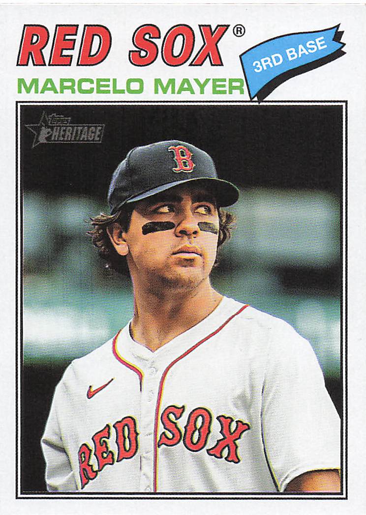 2026 Topps Heritage Baseball Marcelo Mayer #356