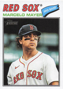 2026 Topps Heritage Baseball Marcelo Mayer #356