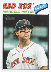 2026 Topps Heritage Baseball Marcelo Mayer #356