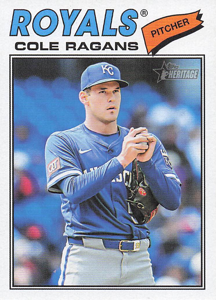 2026 Topps Heritage Baseball Cole Ragans #113