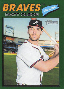 2026 Topps Heritage Baseball Dark Green Matt Olson #194