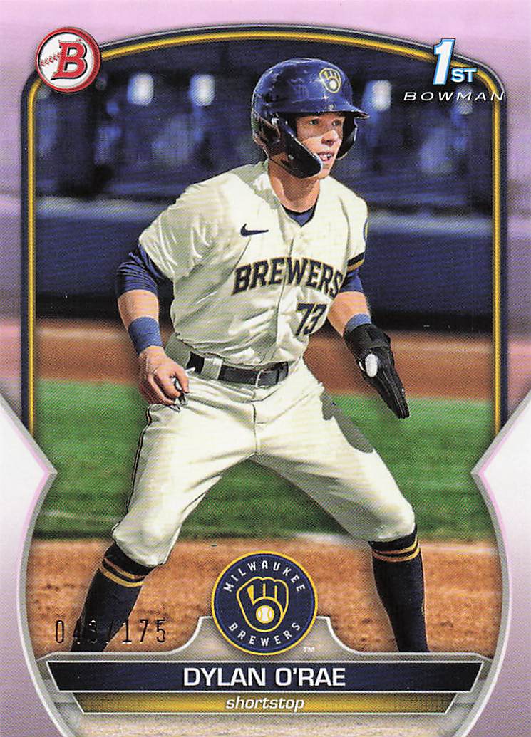 2023 Bowman Baseball Prospects Pink 043/175 Dylan O'Rae #BP-143