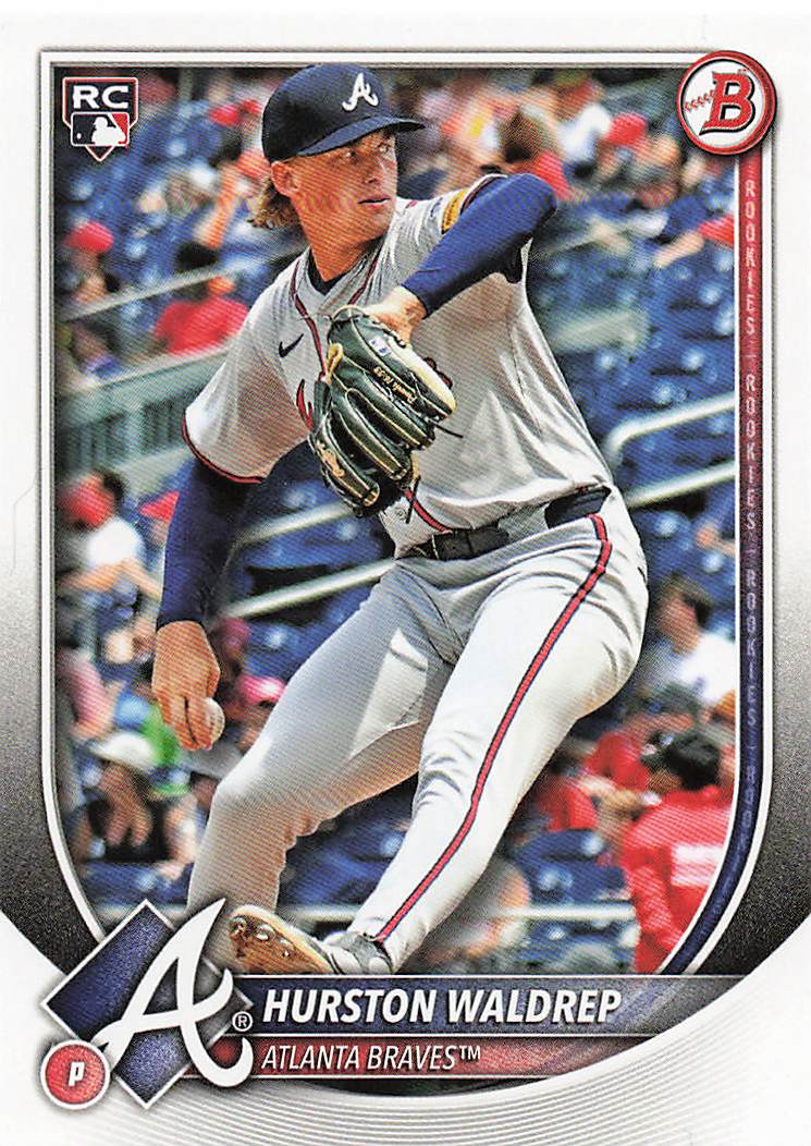2025 Bowman Baseball Hurston Waldrep #61 Rookie