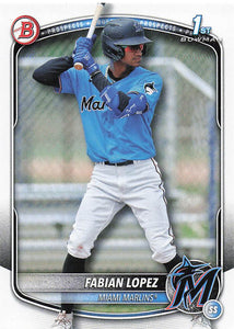 2025 Bowman Baseball Prospects Fabian Lopez #BP-19