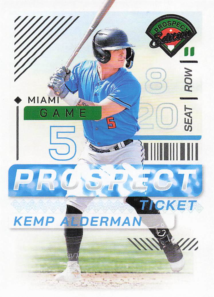 2024 Panini Prospect Edition Baseball Kemp Alderman #127