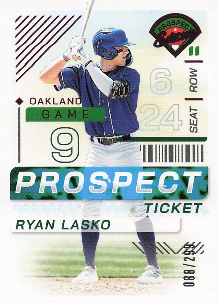 2024 Panini Prospect Edition Baseball Blue Ice Holo 088/299 Ryan Lasko #1