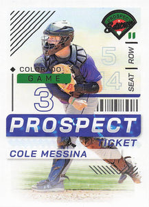 2024 Panini Prospect Edition Baseball Cole Messina #95