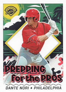 2024 Panini Prospect Edition Baseball Prepping For The Pros Dante Nori #7