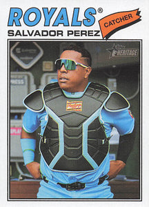 2026 Topps Heritage Baseball Salvador Perez #320