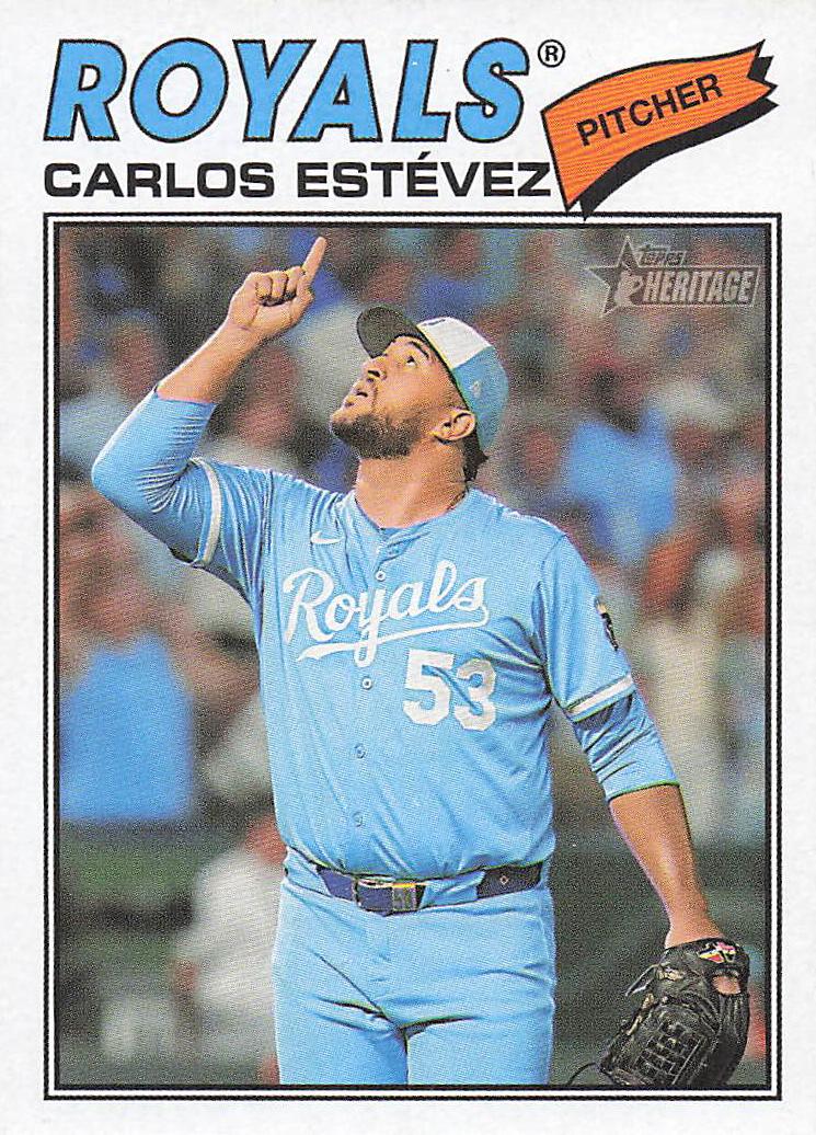 2026 Topps Heritage Baseball Carlos Estévez #314