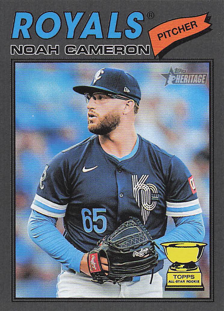 2026 Topps Heritage Baseball Dark Gray Noah Cameron #78