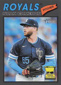 2026 Topps Heritage Baseball Dark Gray Noah Cameron #78