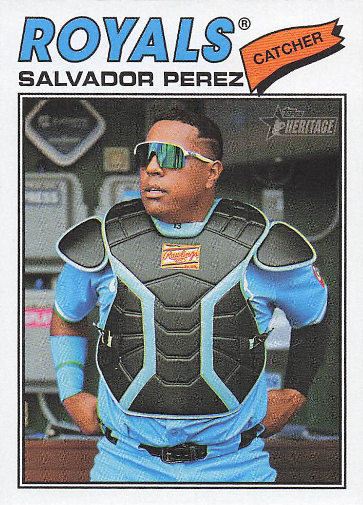 2026 Topps Heritage Baseball Salvador Perez #320