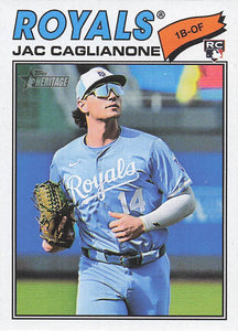2026 Topps Heritage Baseball Jac Caglianone #136 Rookie