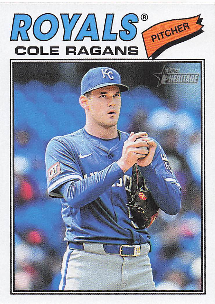 2026 Topps Heritage Baseball Cole Ragans #113