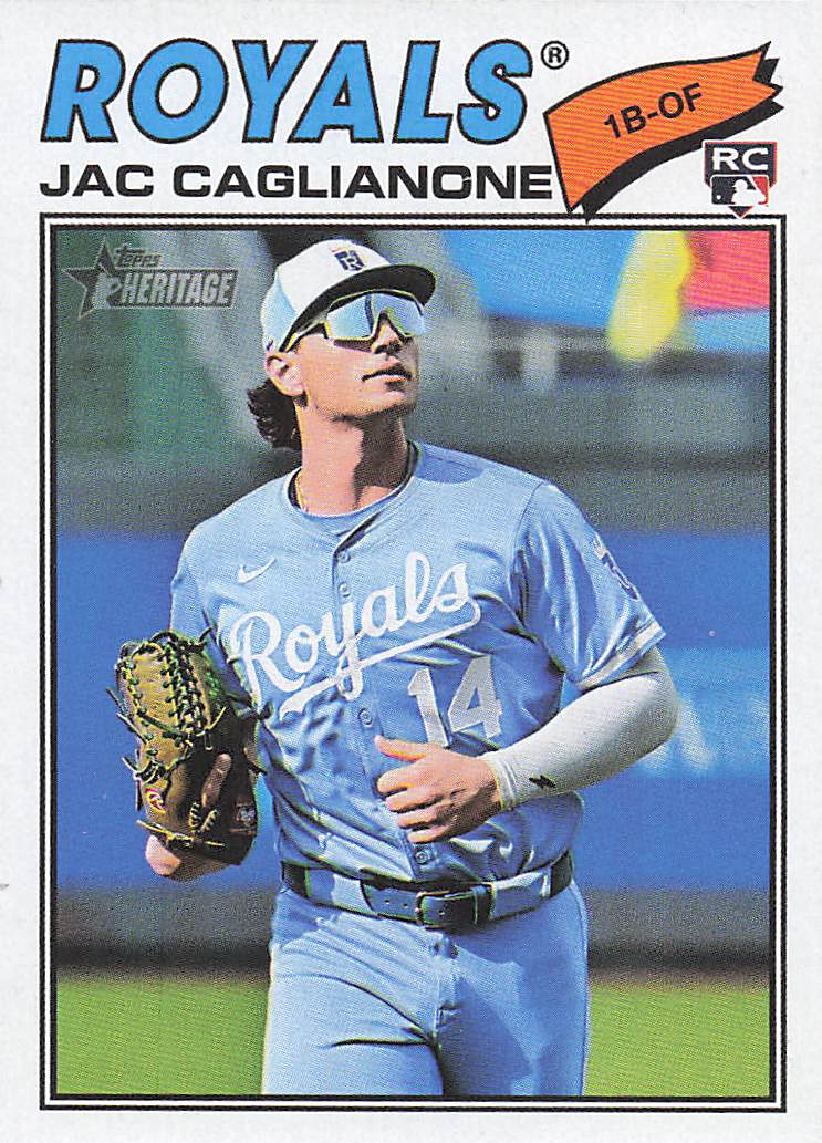 2026 Topps Heritage Baseball Jac Caglianone #136 Rookie
