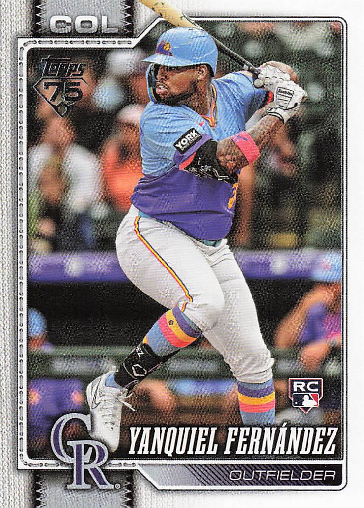 2026 Topps Baseball Yanquiel Fernández #116 Rookie