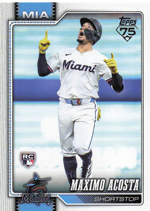 2026 Topps Baseball Maximo Acosta #172 Rookie