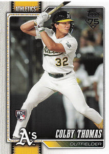2026 Topps Baseball Colby Thomas #213 Rookie