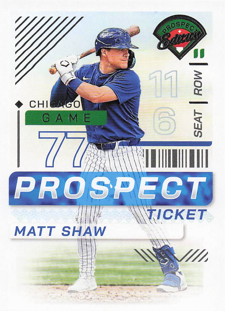 2024 Panini Prospect Edition Baseball Matt Shaw #39