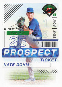 2024 Panini Prospect Edition Baseball Nate Dohm #155