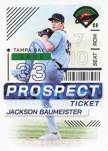 2024 Panini Prospect Edition Baseball Jackson Baumeister #126