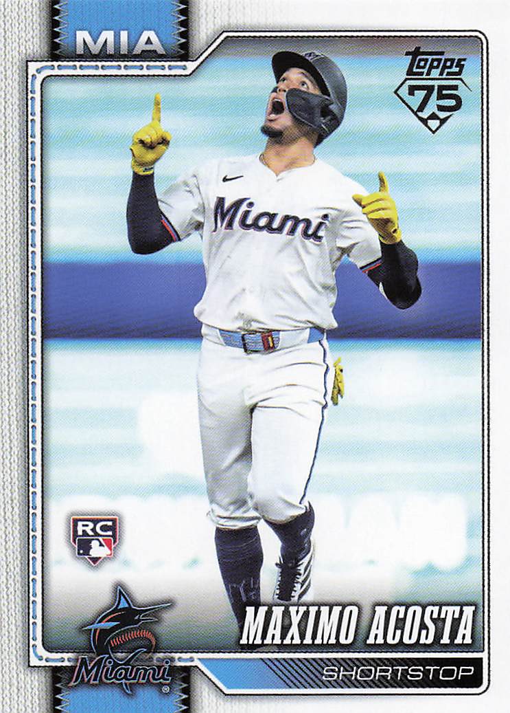 2026 Topps Baseball Maximo Acosta #172 Rookie