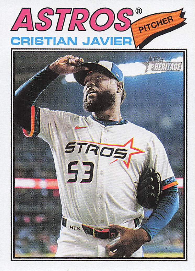 2026 Topps Heritage Baseball Cristian Javier #330