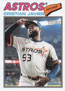 2026 Topps Heritage Baseball Cristian Javier #330