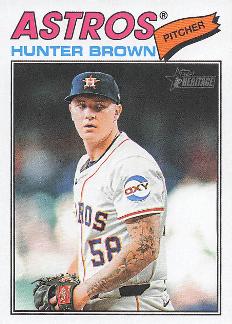 2026 Topps Heritage Baseball Hunter Brown #170