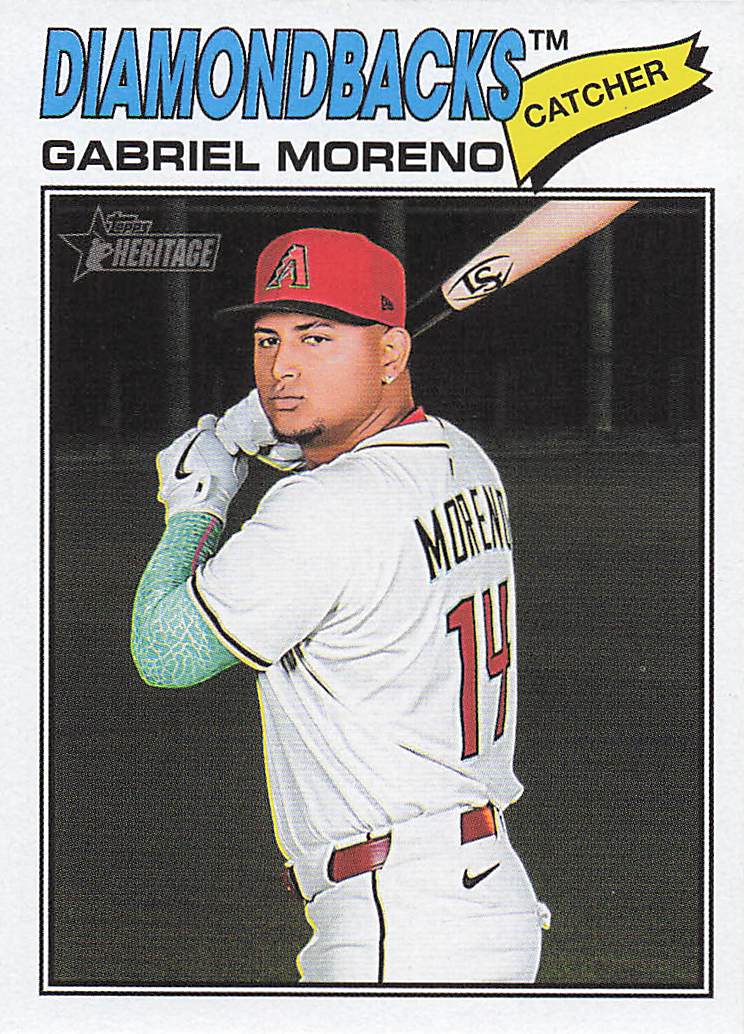 2026 Topps Heritage Baseball Gabriel Moreno #361