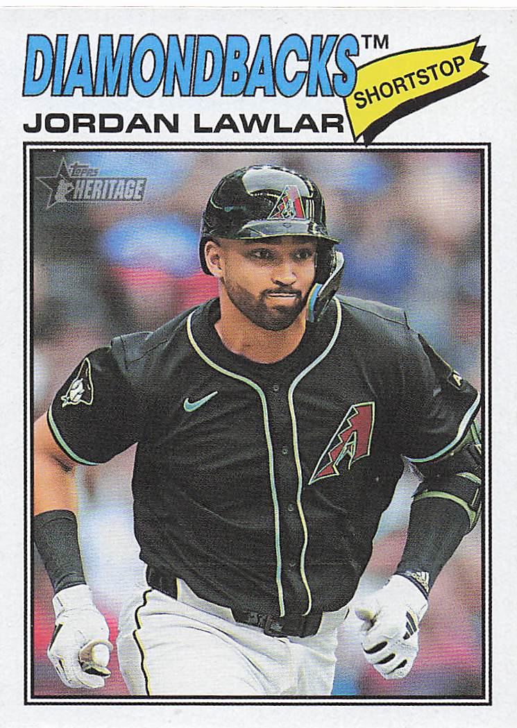 2026 Topps Heritage Baseball Jordan Lawlar #172