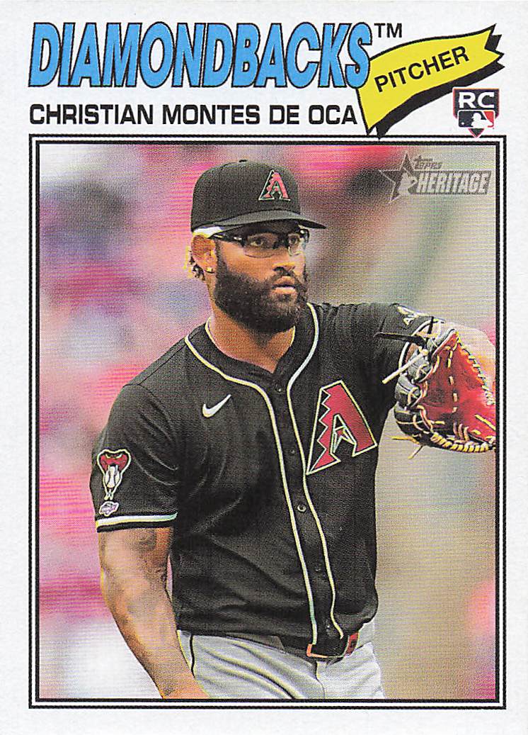 2026 Topps Heritage Baseball Christian Montes De Oca #205 Rookie