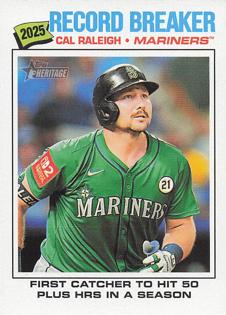 2026 Topps Heritage Baseball Cal Raleigh #231