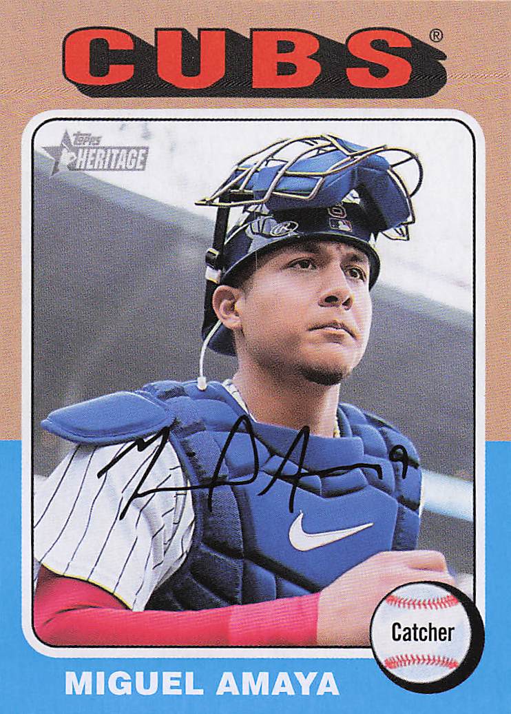 2024 Topps Heritage Baseball Miguel Amaya #294
