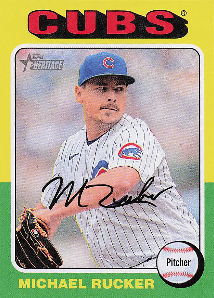 2024 Topps Heritage Baseball Michael Rucker #125