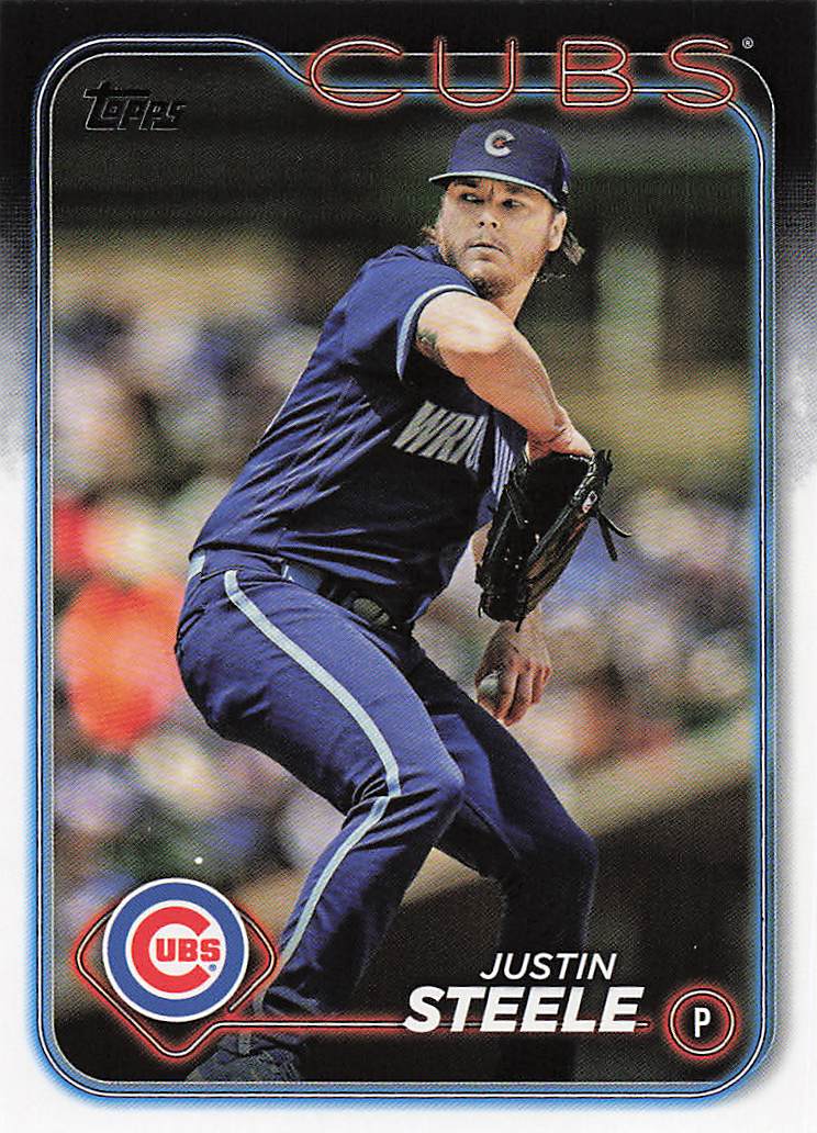 2024 Topps Chicago Cubs Baseball Justin Steele #CHC-4