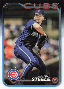 2024 Topps Chicago Cubs Baseball Justin Steele #CHC-4
