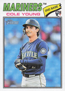 2026 Topps Heritage Baseball Cole Young #142 Rookie