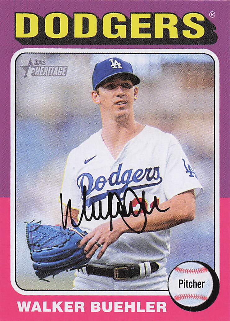 2024 Topps Heritage Baseball Walker Buehler #363