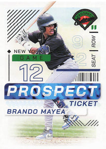 2024 Panini Prospect Edition Baseball Brando Mayea #185