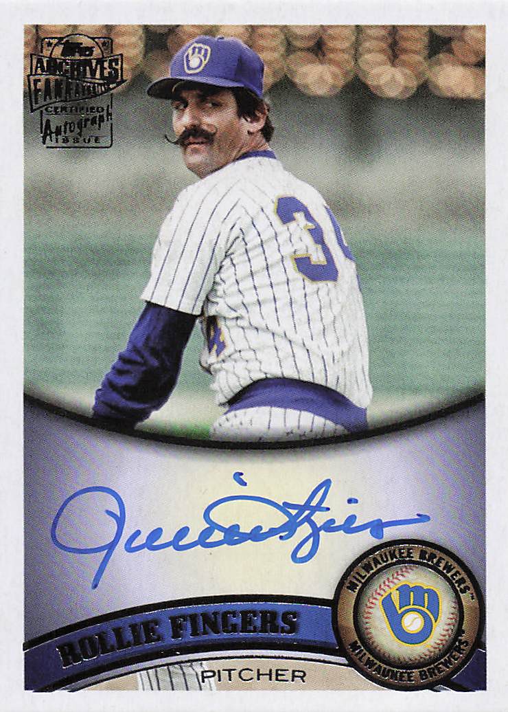 2025 Topps Archives 2011 Topps Fan Favorites Autographs Rollie Fingers #11FFA-RF